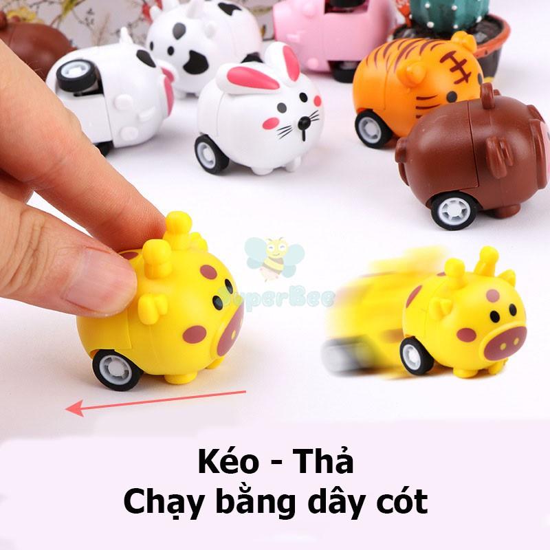 Set 10 Thú Con Dễ Thương Mini Chạy Cót