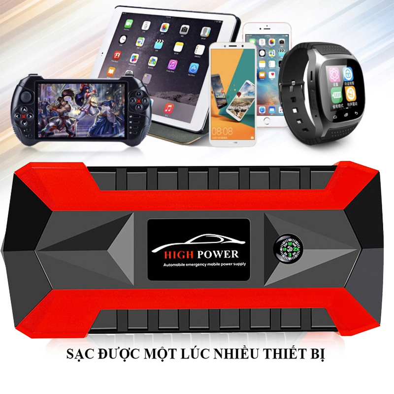 Bộ kích điện khẩn cấp cho xe hơi H95 cao cấp Dung lượng cao 28000mAh - Đa chức năng - Sạc dự phòng - Đèn LED SOS khẩn cấp