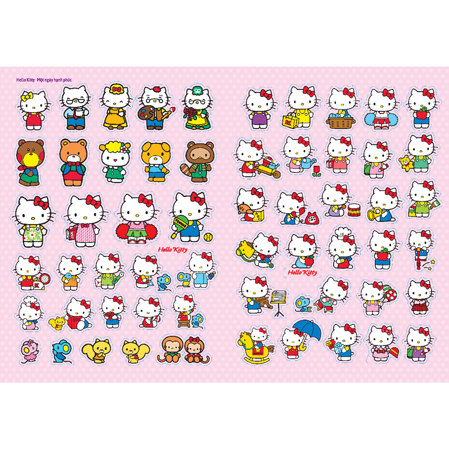 Sách Bóc Dán Nhanh Tay – Nhận Ngay Kiến Thức - Hello Kitty