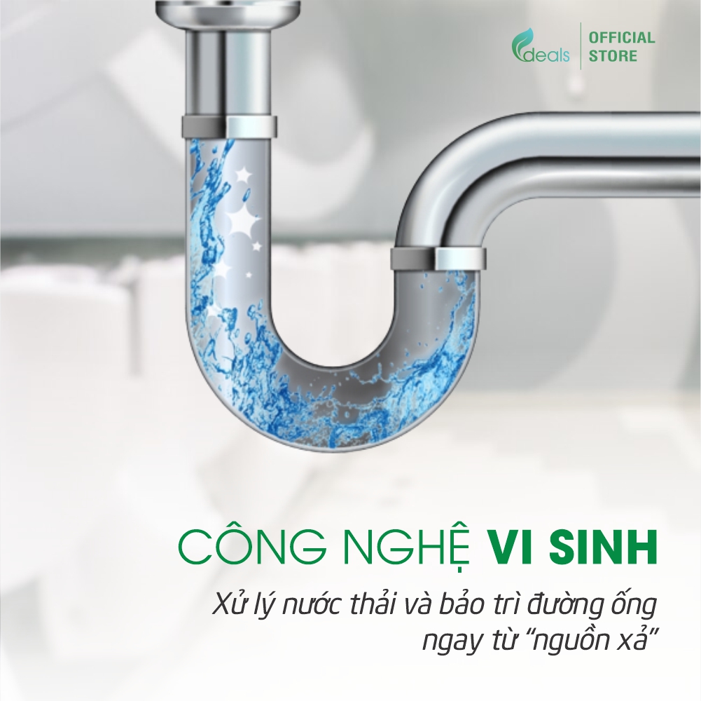 Tấm Lót Khử Mùi Bồn Tiểu & Lỗ Sàn ECODEALS Wave Fresher - Khử mùi, làm thơm toilet vượt trội 30 ngày, chống văng và giọt bắn - KT 18x18cm