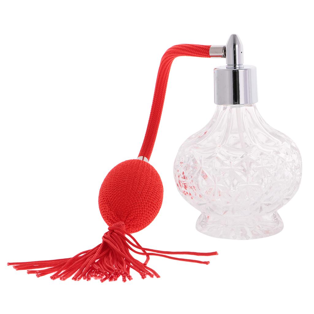 Chai Nước Hoa Thủy Tinh Trong Suốt Chai Xịt Dài Phun Phun 100ml