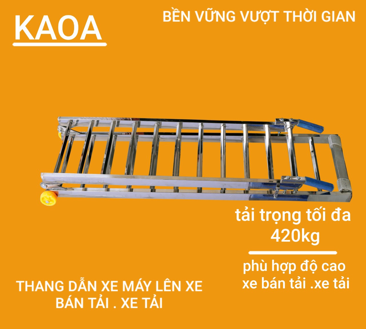 Thang dẫn xe máy lên xe bán tải , xe tải