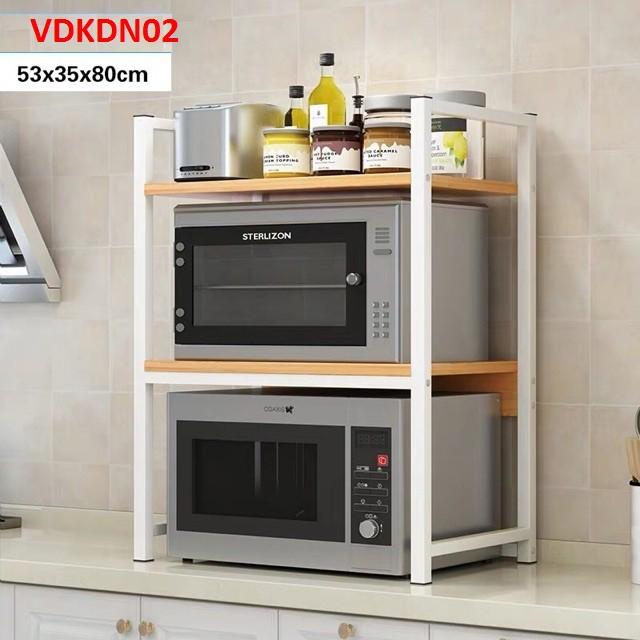 Kệ để lò vi sóng 2 tầng sàn gỗ VDKDN02- Nội thất lắp ráp Viendong Adv