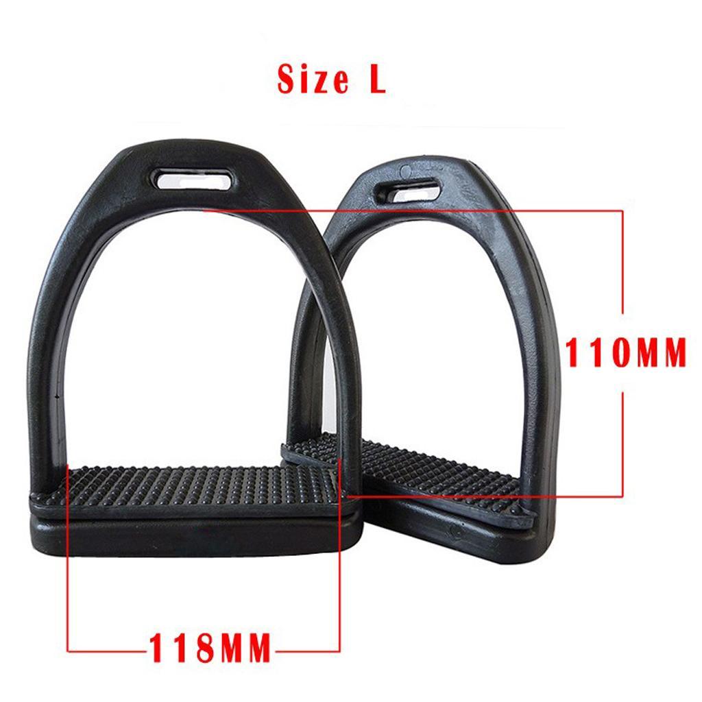 4x Premium High Strength Plastic Lightweight Horse Riding Rubber Treads