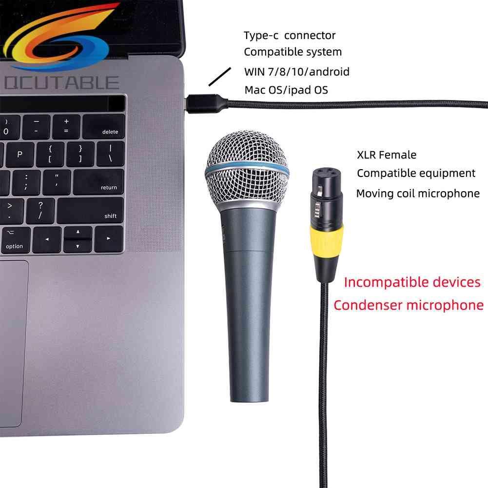Cáp ChuyểN ĐổI Âm Thanh Micro LoạI C USB 2.0 Sang XLR 3 Pin