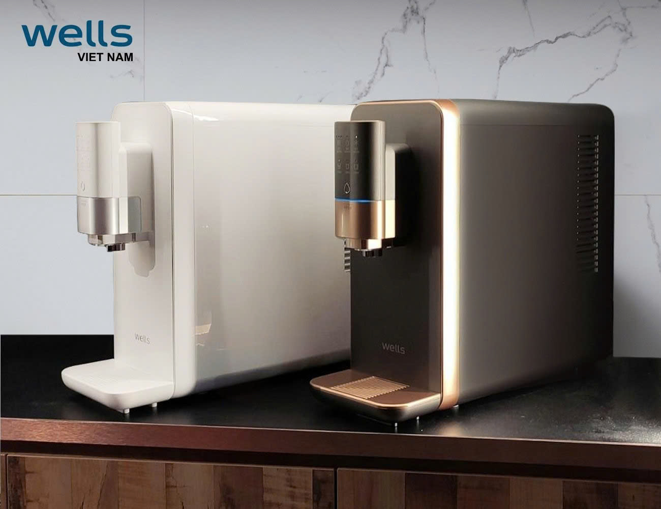 Máy Lọc Nước Wells TT UV+, Diệt Khuẩn UV 99.9%, Tankless Lọc Trực Tiếp,Carbon Plus &amp; Nano Clean - Hàng chính hãng