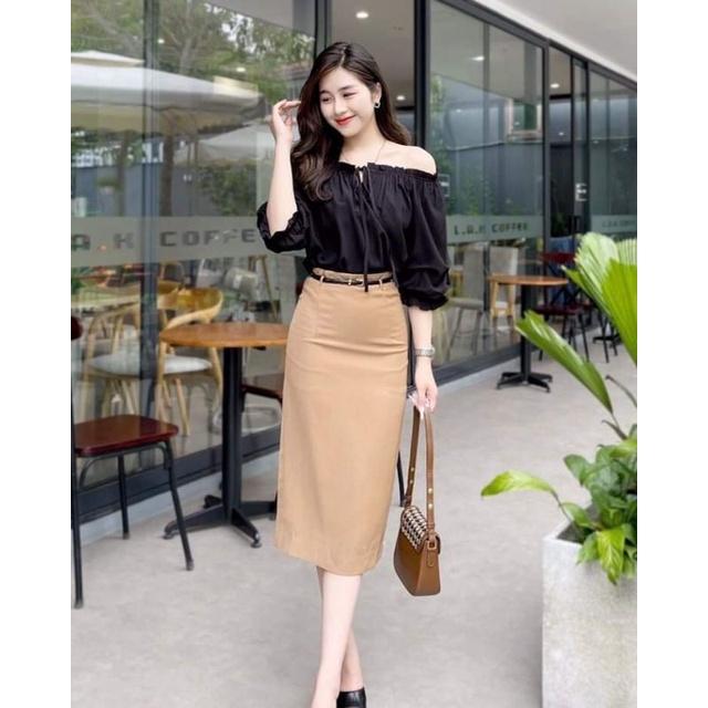 Áo sơmi trễ vai đẹp_Sơmi kiểu hở vai
