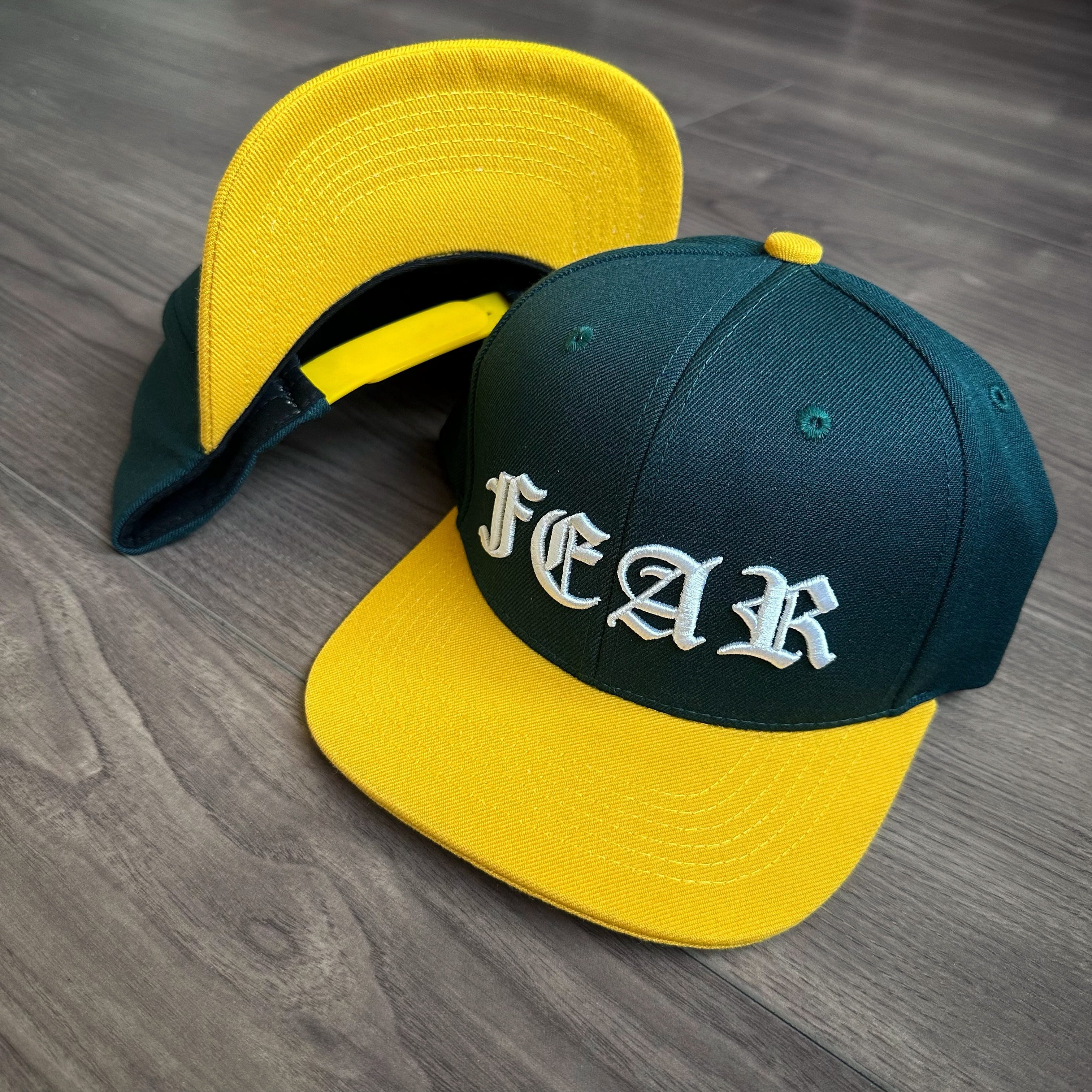 Nón snapback vải xanh Cổ Vịt logo Chữ F thêu 3D cách điệu quai dây gài chất lượng cao brand One Hat