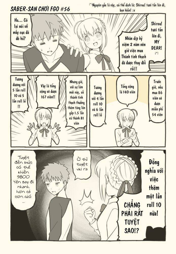 saber-san chơi fgo! chapter 51 8