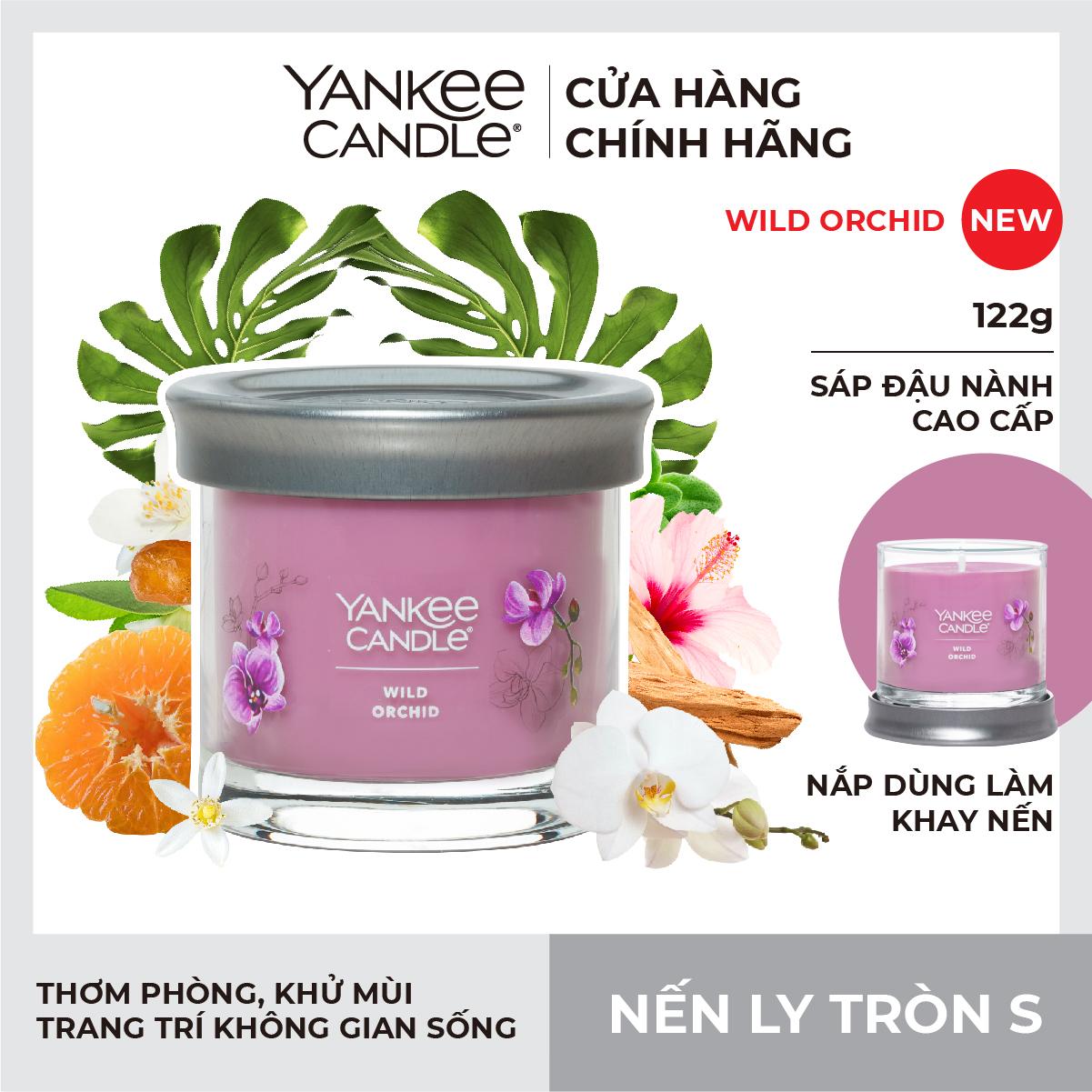 Nến ly tròn sáp đậu nành Yankee Candle size S - Wild Orchid