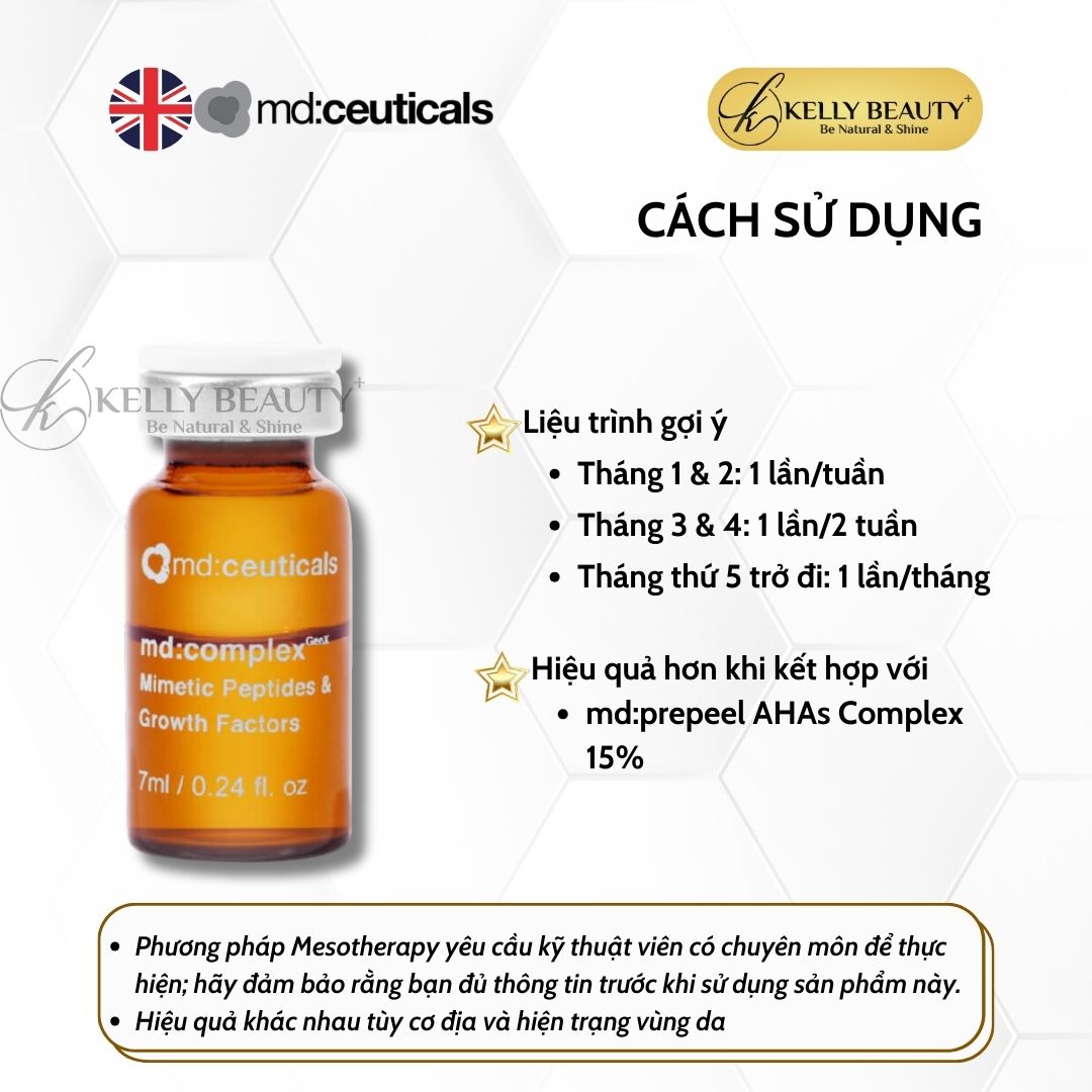 Meso Tế Bào Gốc MD:COMPLEX Mimetic Peptide & Growth Factors - md:ceuticals Mesotherapy | Kelly Beauty