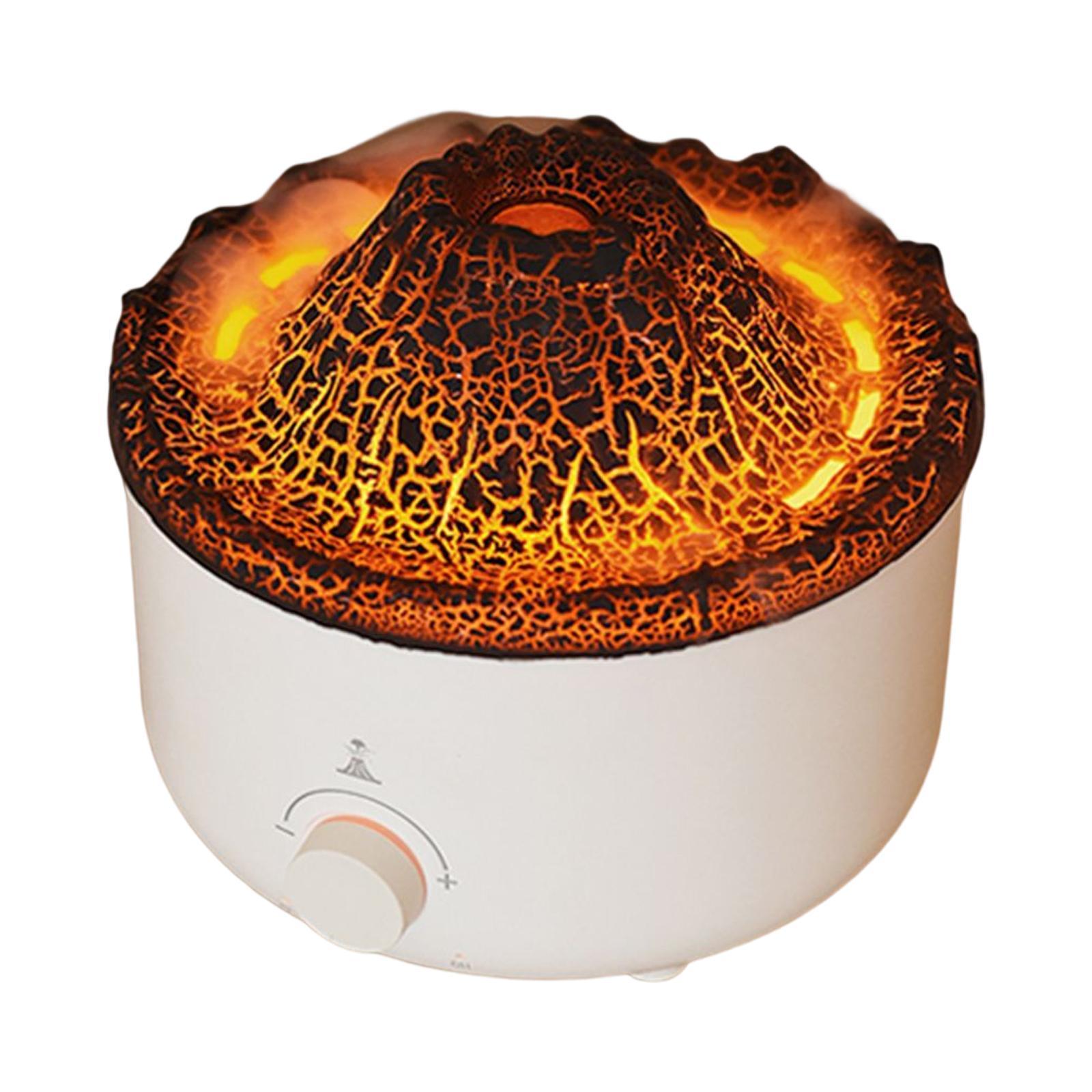 Air Humidifier Fragrance with Flame Lamp Essential Diffuser for Car Nursery