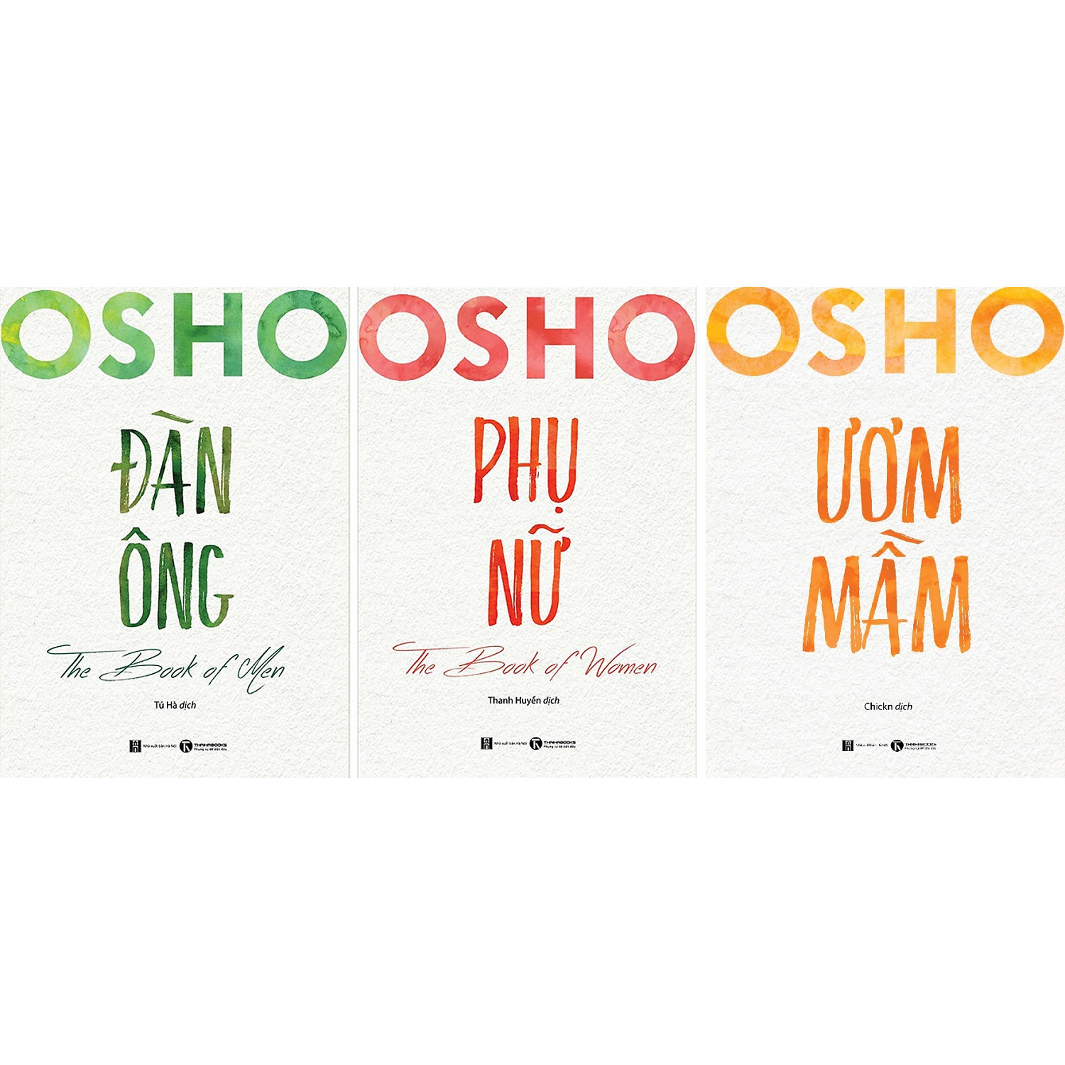 Combo Sách Osho - Đàn Ông + Đàn Bà + Ươm Mầm