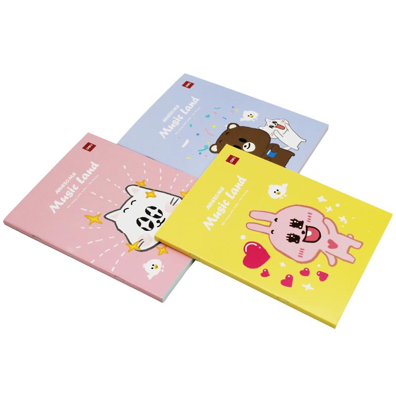 Tập Học Sinh - 5 Ô Ly Vuông - 96 Trang 100gsm - Deli CNA96-AML (Mẫu Bìa Giao Ngẫu Nhiên)
