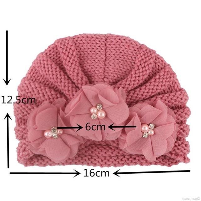 Mũ turban len cho bé