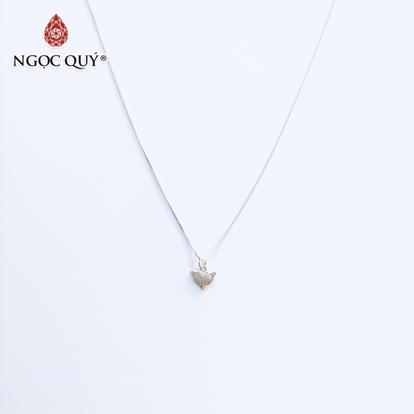 Dây chuyền bạc mặt hồ ly - Ngọc Quý Gemstones