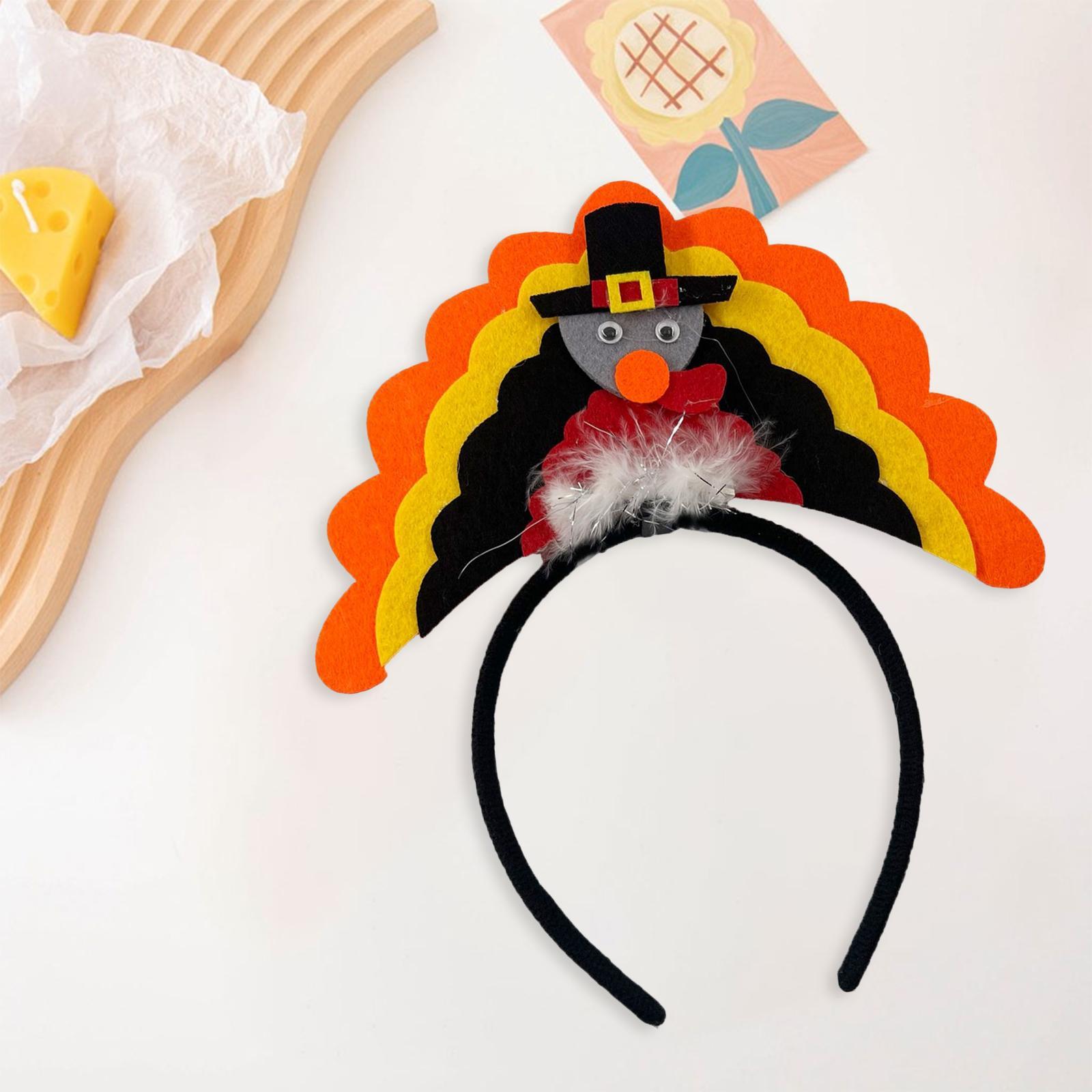 Fantasy Turkey Headband Thanksgiving Party for Holiday Accessories Carnival