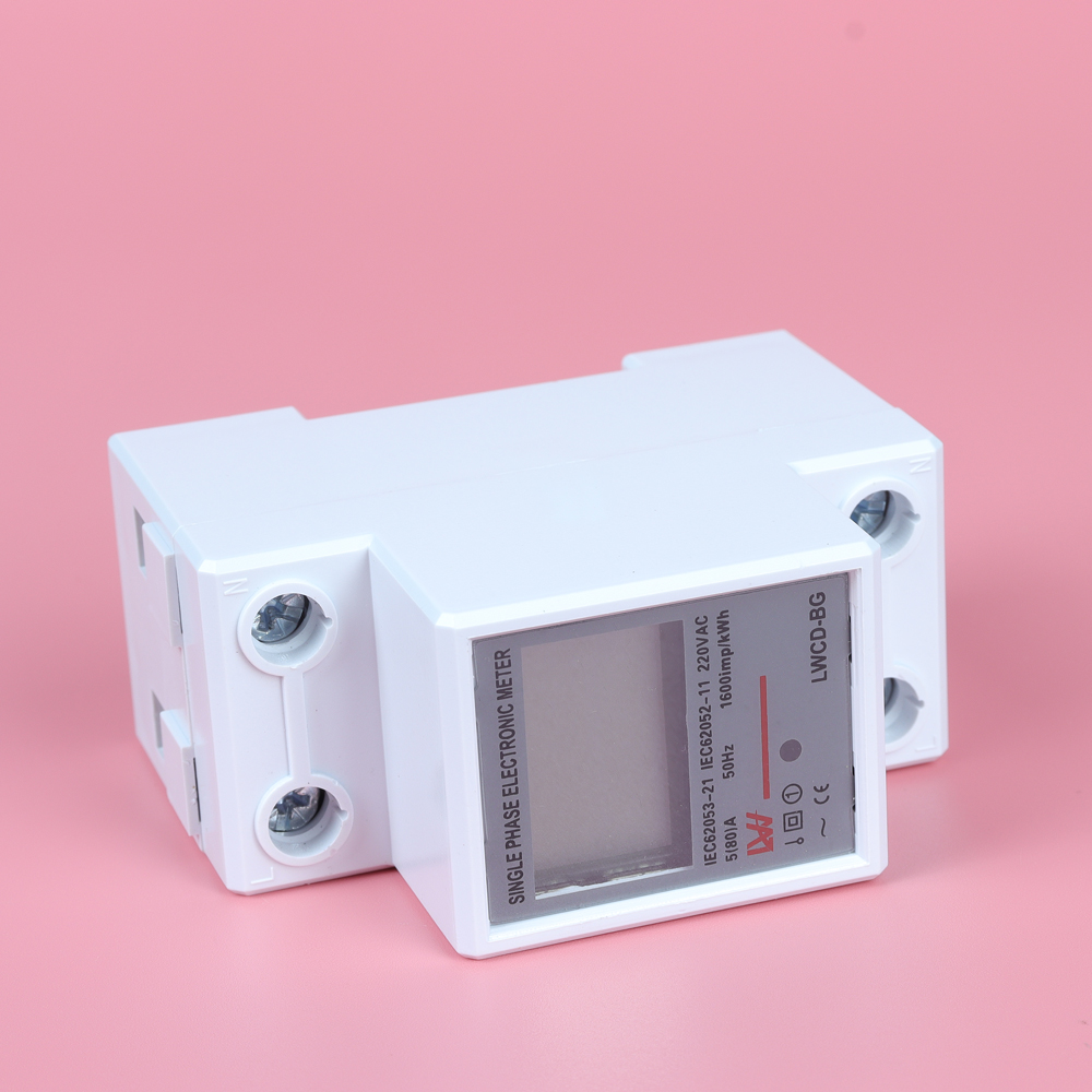 Đồng hồ đo điện tử LWCD-BQ, LWCD-BG, LWCD-DS, Công tơ điện tử LW 80A 220V AC dùng cho điện 1 Pha