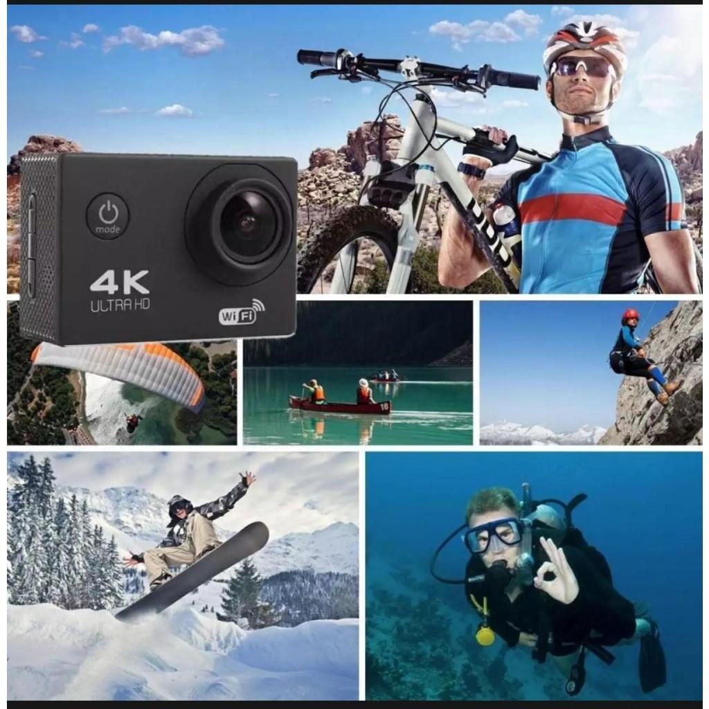 Camera hành trình chống nước 4K SPORT Ultra HD DV, kết nối WF bằng phần mềm, góc quay 170 độ