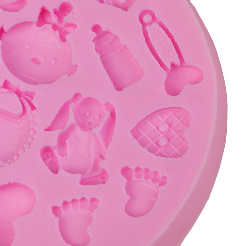 2xDIY Silicone Mold Fondant Cake Chocolate Mould Baking Decorating Tools