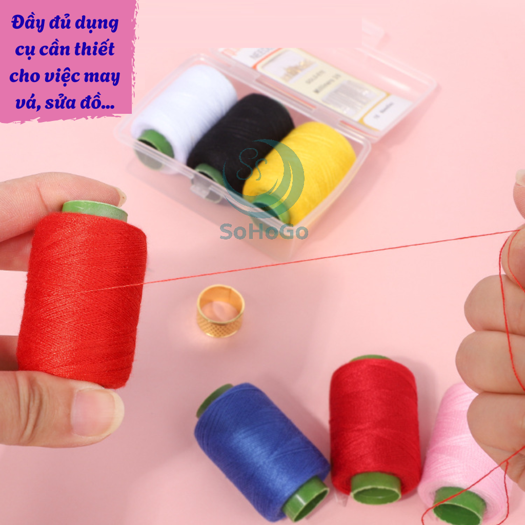Bộ Kim Chỉ Tiện Dụng Cho Mọi Nhà -Hộp Dụng Cụ Khâu Vá Mini Cao Cấp-Bộ Chỉ May Vá Mini