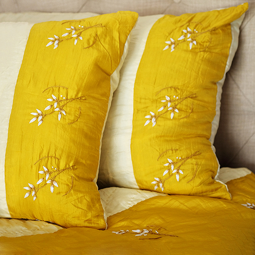 Bộ chăn mền gối Hoa 100% lụa tơ tằm 1M8 X 2M