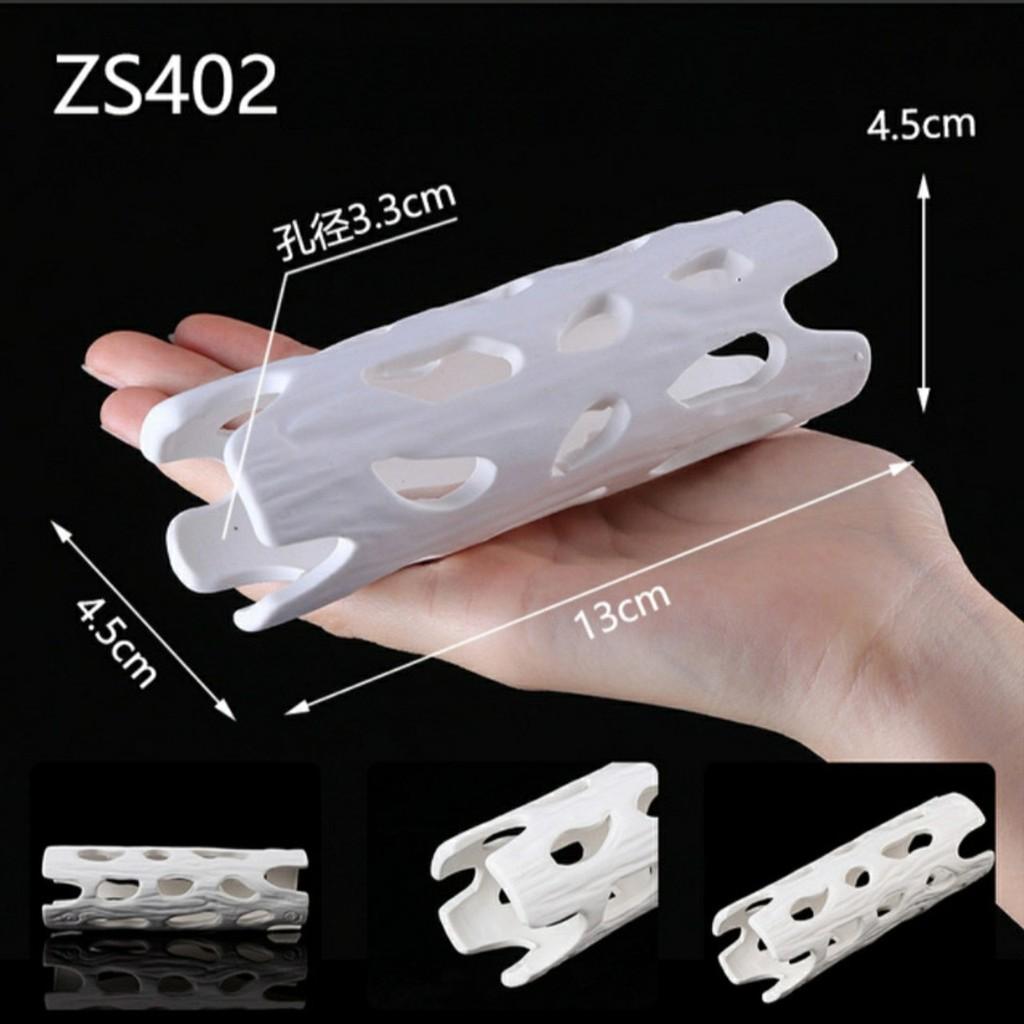 Ống gốm giả lũa trang trí bể tép- Ống gốm lũa cholla