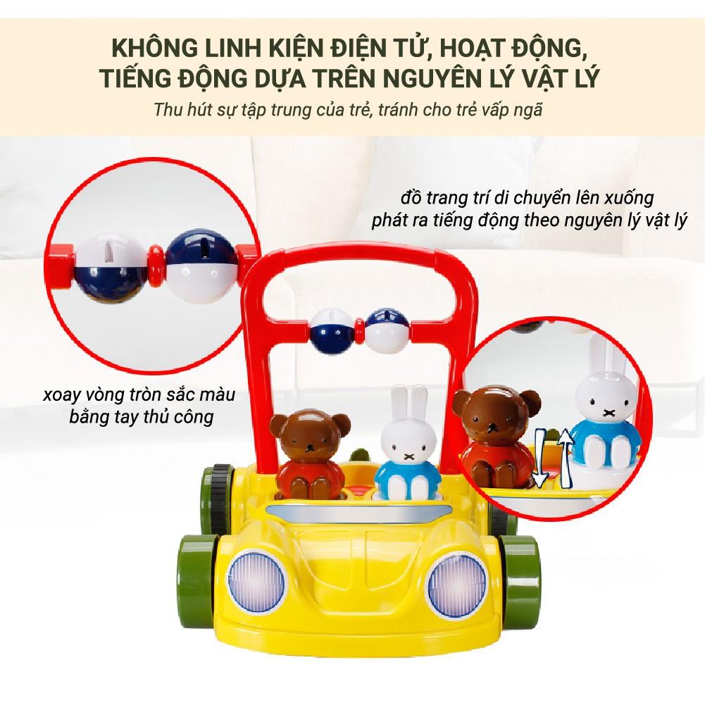 Xe bám tập đi chống trượt, hãm đà Miffy - Mastela- BW01 Đồ chơi vận động cho bé từ 9 tháng