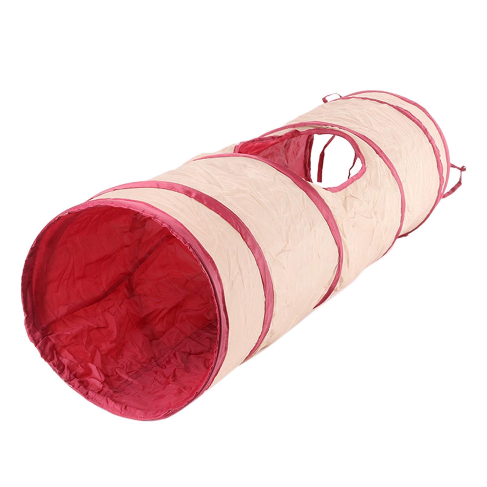 Cat Tunnel Hideout Puppy Small Animals Indoor Rat Rabbit Foldable Guinea