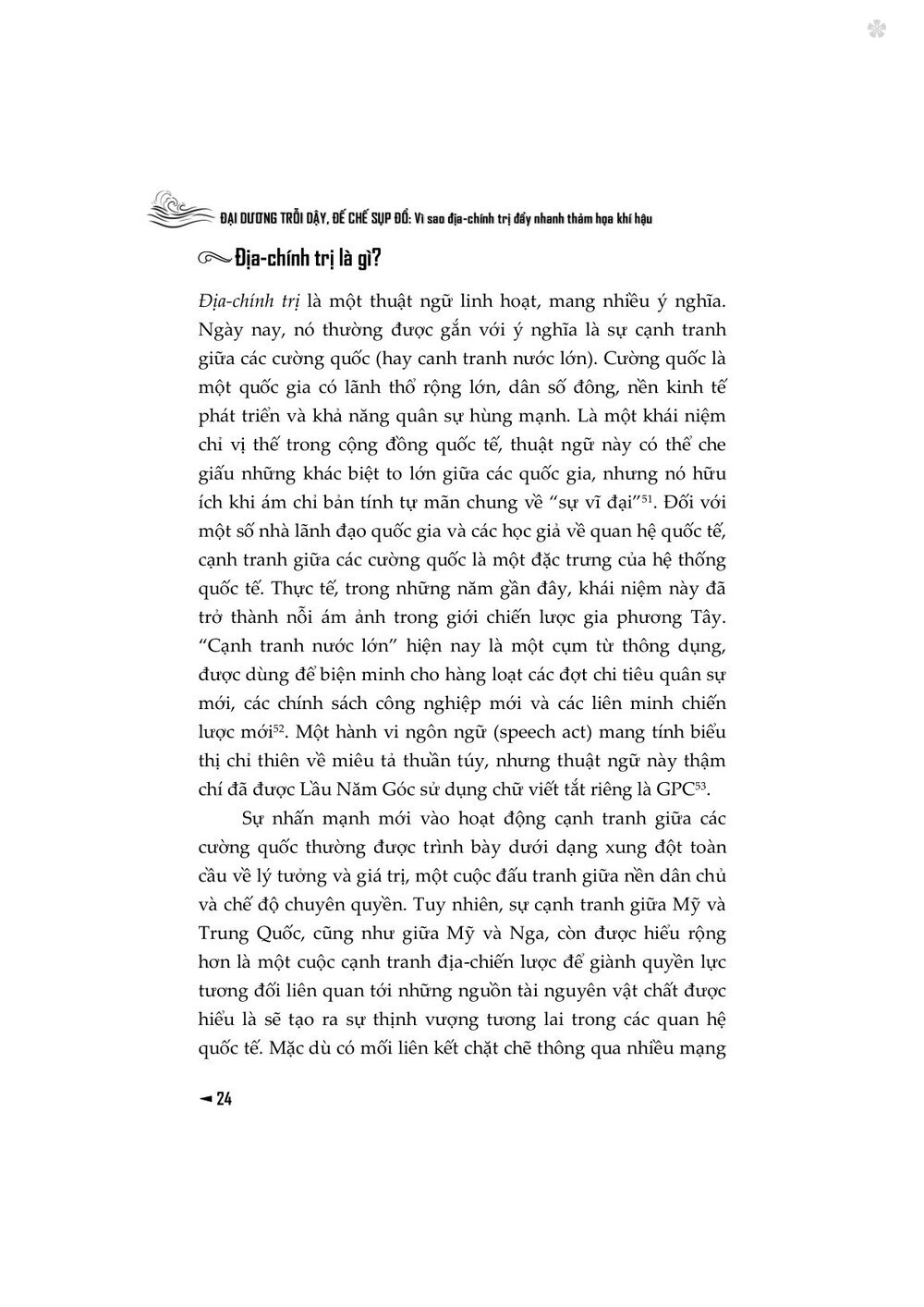 Đại Dương trỗi dậy đế chế sụp đổ. Vì sao địa - Chính trị đẩy nhanh thảm họa khí hậu? - bản in 2025