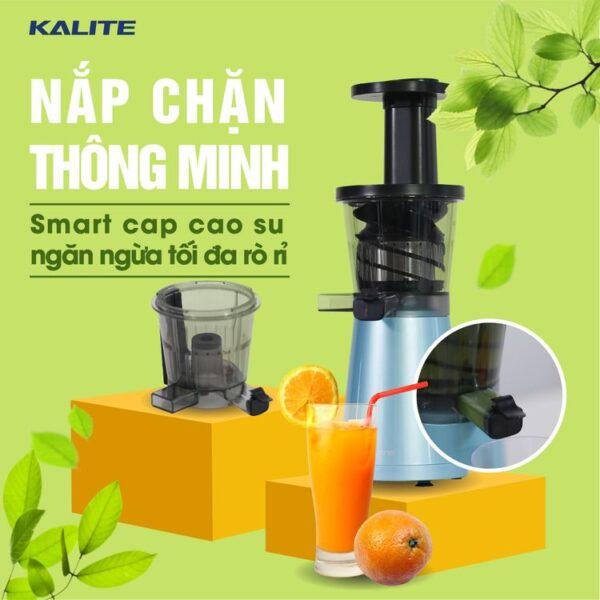 Máy ép hoa quả chậm Kalite KL 530 dung tích 250ml công suất 200W ép hoa quả kiệt bã, Hàng Chính Hãng