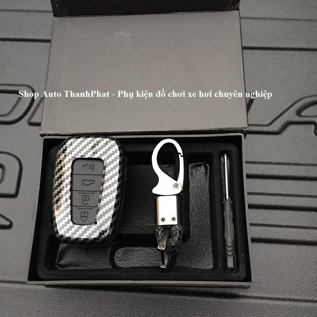 Ốp Chìa Khóa Carbon Xe Toyota Cross 2020 kèm móc khóa