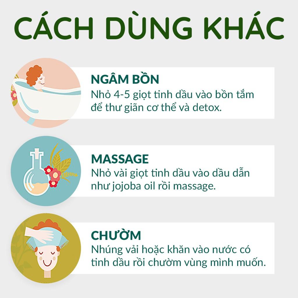 Tinh dầu Sả Java có tác dụng sát trùng khử mùi đuổi côn trùng PUREVESS 50ml