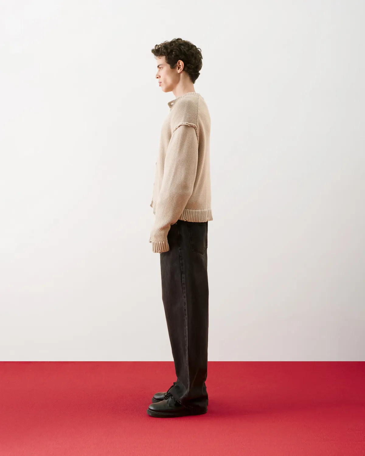 Quần Denim Nam Dark Grey Ống Đứng Form Straight - ROUTINE 10F25DPA035