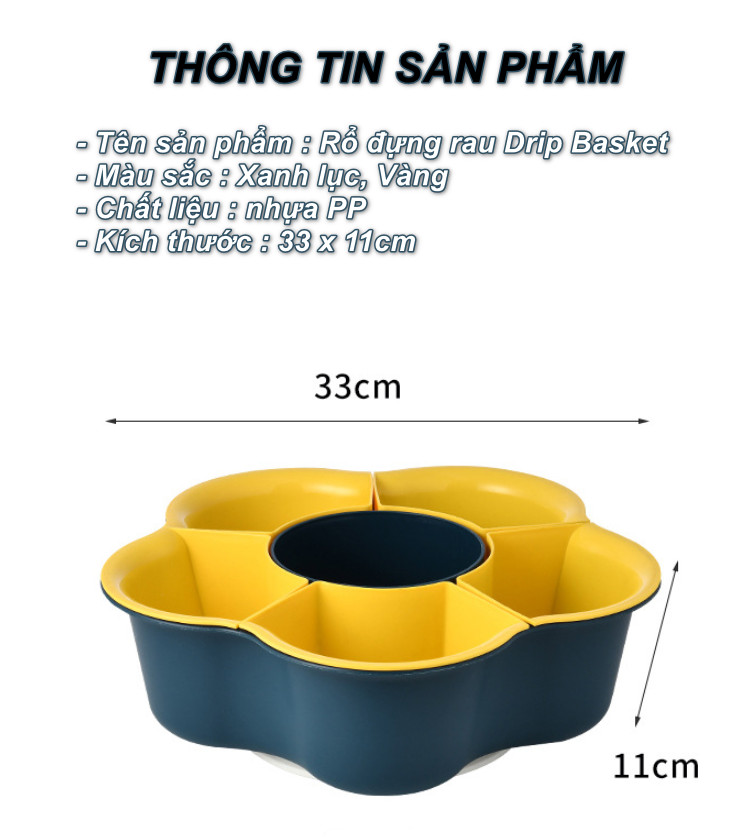 Rổ đựng rau Drip Basket