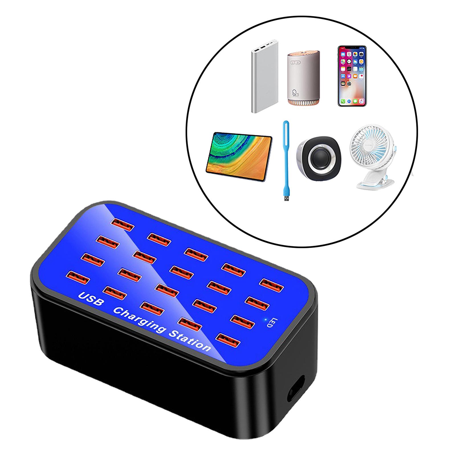 Multiple USB Charging Station Organizer 20-Port Professional Accessories US