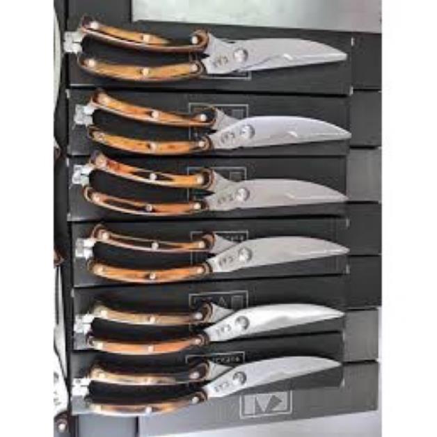 Kéo cắt gà nhật bản vân gỗ cao cấp GDTH