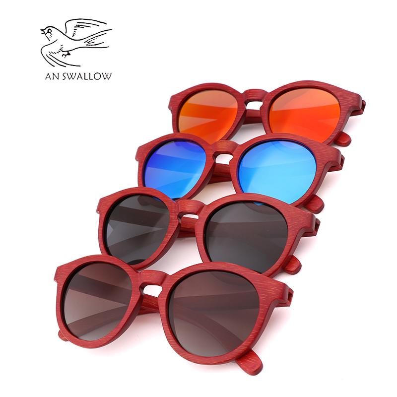 Xanh Bảo Vệ Môi Trường Tay Tre Và GỖ Kính Tre Đỏ Gọng Kính Mát Nam Nữ Lái Xe Sunglasse