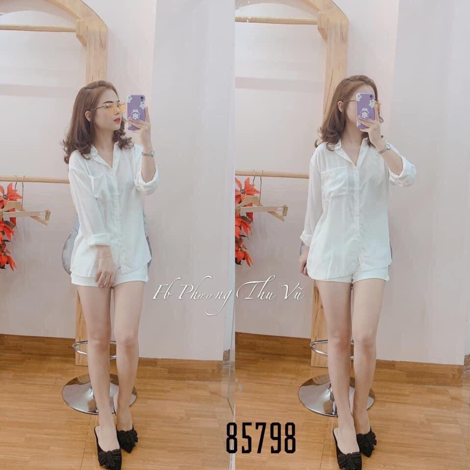 SET BỘ ĐỒ SƠ MI TRẮNG NỮ SIÊU ĐẸP ĐỦ SIZE
