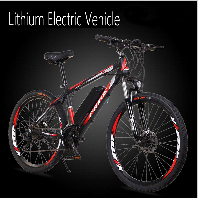 26 inch 36V điện lithium Pin Bike Bike Bike Người lớn biến đổi tốc độ xe đạp hỗ trợ điện Color: 27speed36v10aG51