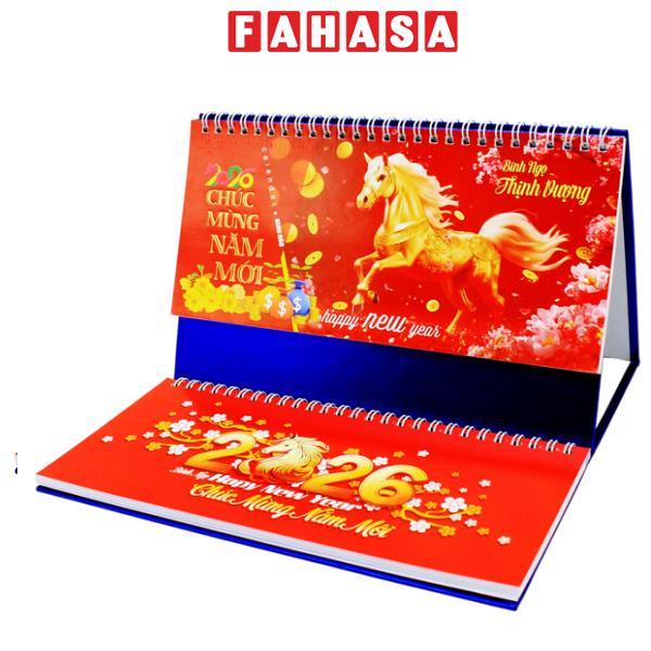 Lịch Để Bàn 2 Lò Xo - Bính Ngọ Thịnh Vượng - NST 82B
