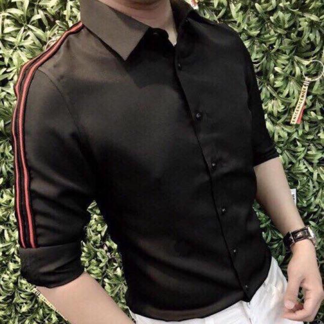 Áo sơ mi sọc tay