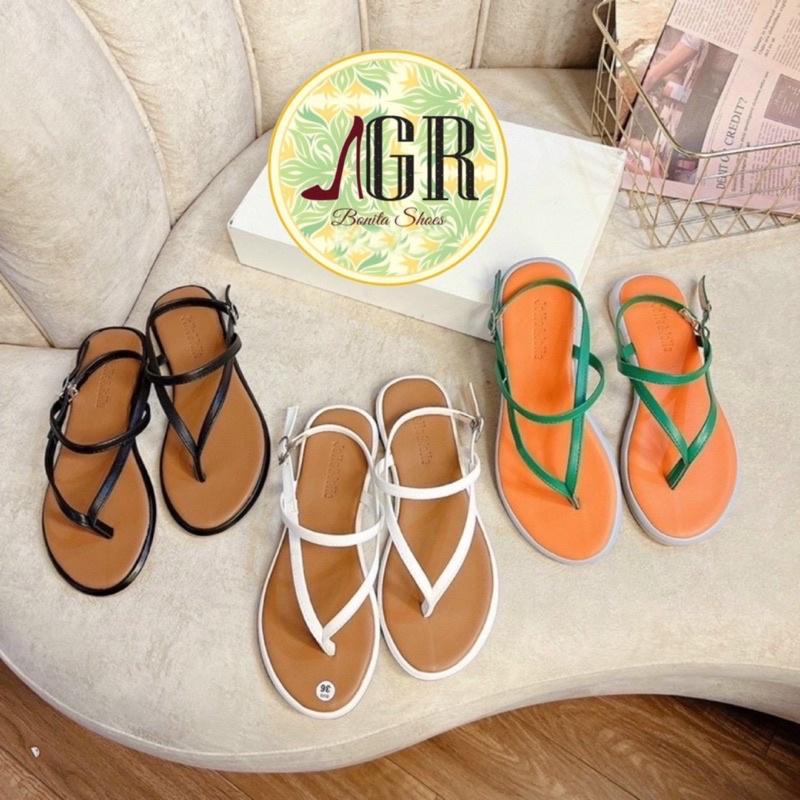 Sandal kẹp 3 dây lót viền phối màu da mềm siêu hot