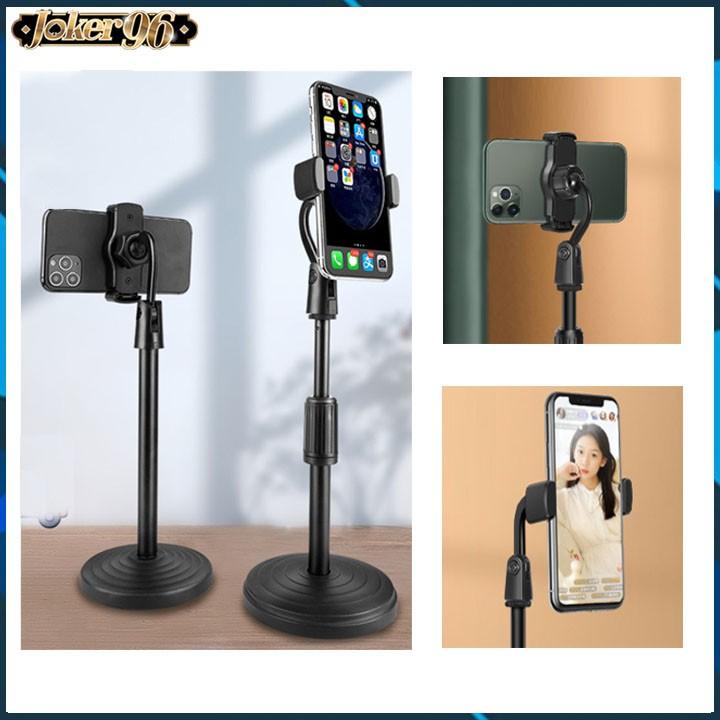 Giá đỡ kẹp cho điện thoại chụp ảnh, livestream, quay titok có thể kéo dài thu ngắn, xoay 360 độ