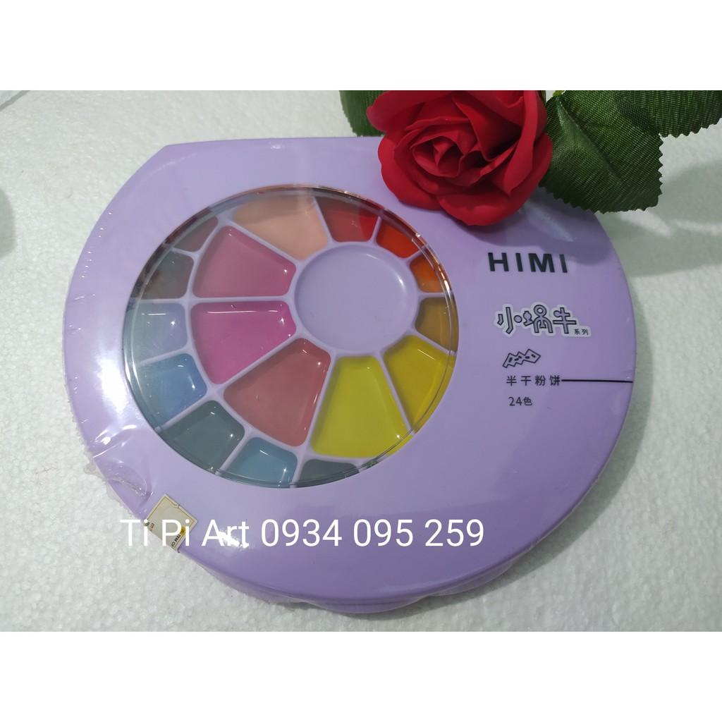 Màu Nước Nén Himi Miya 24/38 Màu - Tặng Kèm Cọ