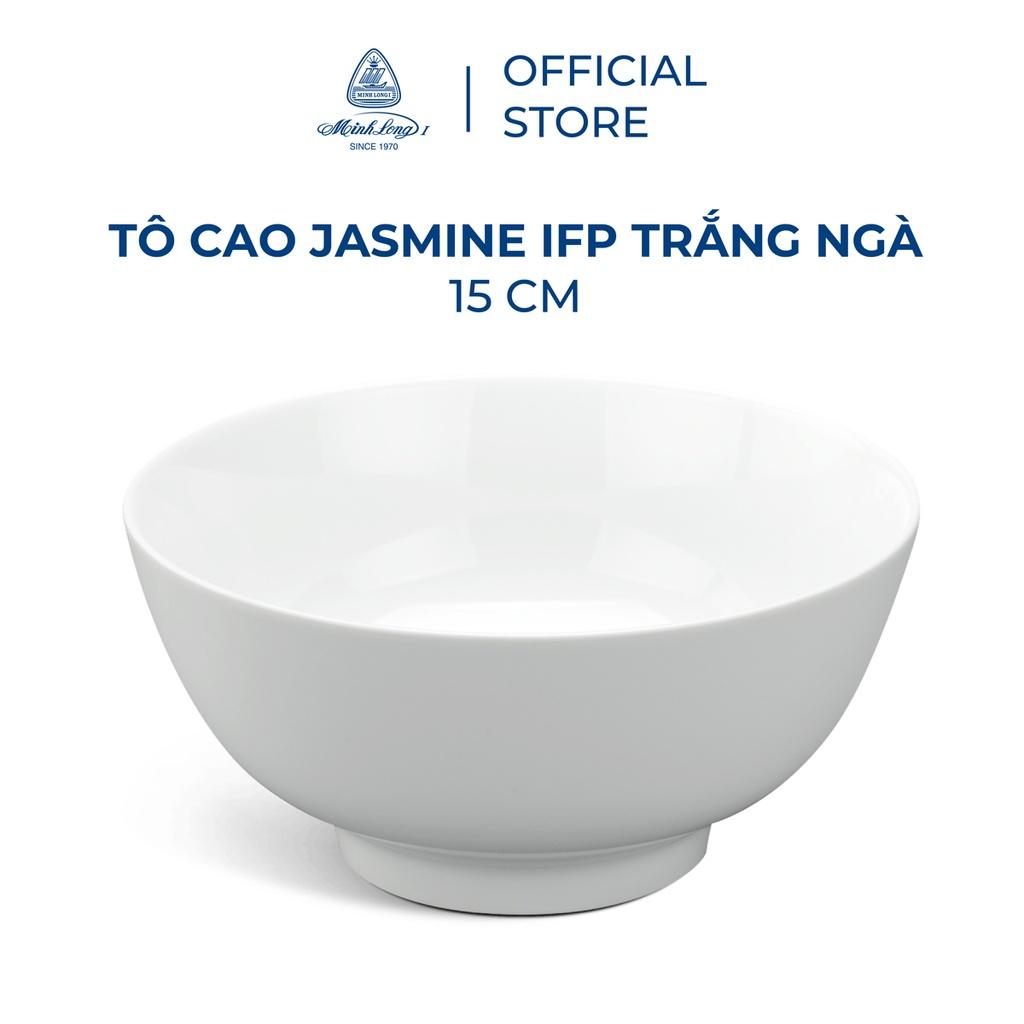 Tô Cao Sứ Minh Long - Jasmine IFP - Trắng Ngà - 15 Cm