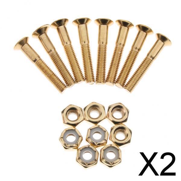 2x8 sets 29mm Skateboard Hardware Mounting Bolts Screws Skateboard Accessories