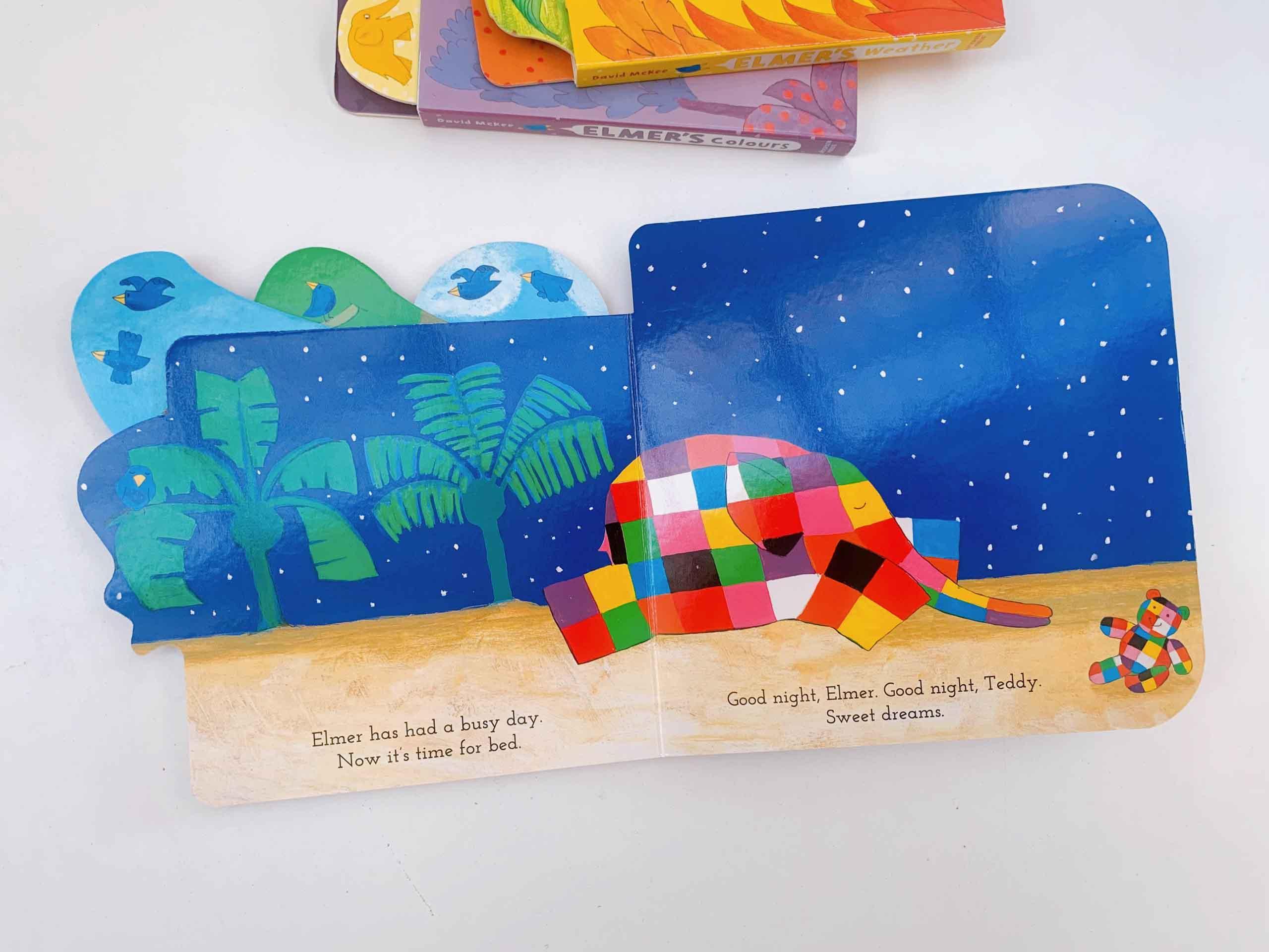 Elmer's Day: Tabbed Board Book : Tabbed Board Book