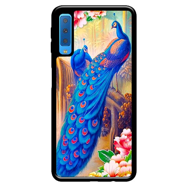 Ốp lưng cho Samsung Galaxy A50  mẫu chim công 2 - Hàng chính hãng