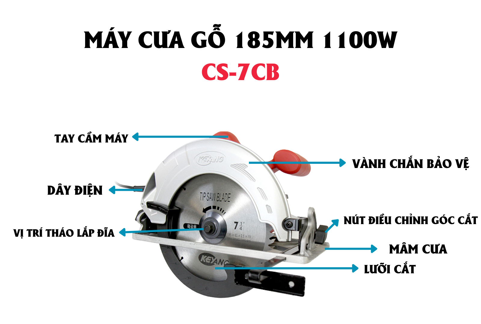 MÁY CƯA GỖ KEYANG CS-7CB